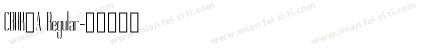CBHK_A Regular字体转换